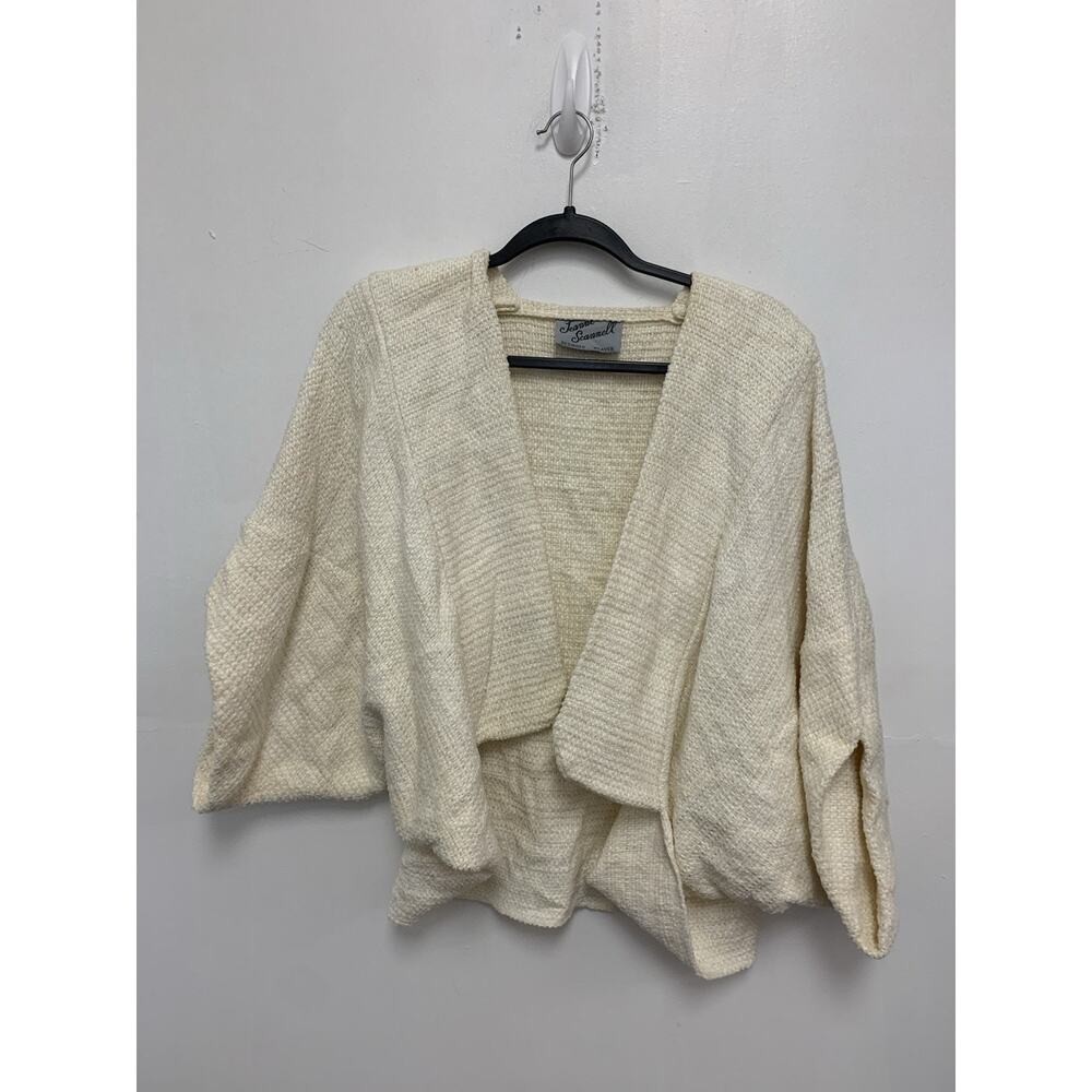 Vintage Jeanne Scammell Designer Weaver Cardigan Cape